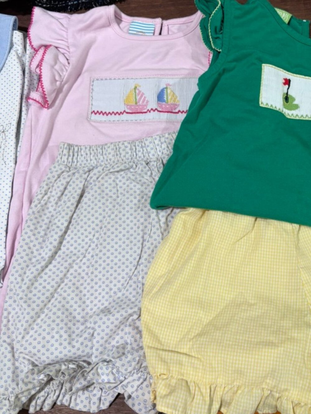 SAILBOAT smocked play set ONLY